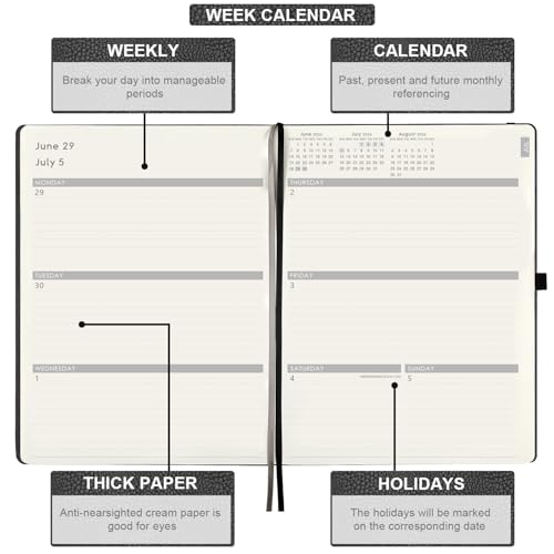 2026-2027 Planner - Weekly & Monthly Planner 2026-2027, 8.5" x 11" - style: Grey, 8.5" x 11"| 26-27
