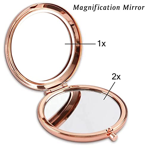 Personalized Compact Mirror, Stocking Stuffer for Women
