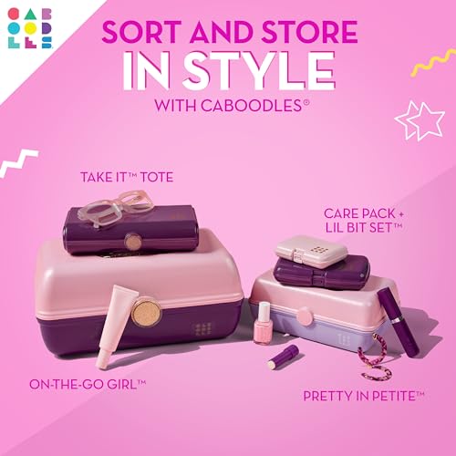 Caboodles On-the-go girl cosmetic organizer, Bubblegum Marble - color: Bubblegum Marble
