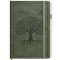 Lined Journal Notebook Hardcover Leather Bound 200 Pages B5 Green Diary - color: Light Green, size: B5 200 Pages
