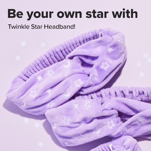 I DEW CARE Twinkle Star Face Wash Headband, Animal Head Band, Soft & Fuzzy - color: 08 Twinkle Star Headband