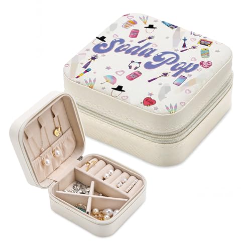 Jewelry Box – Cute Design Storage Case for Rings, Earrings & Travel – Merch, Stickers & Costume Gift