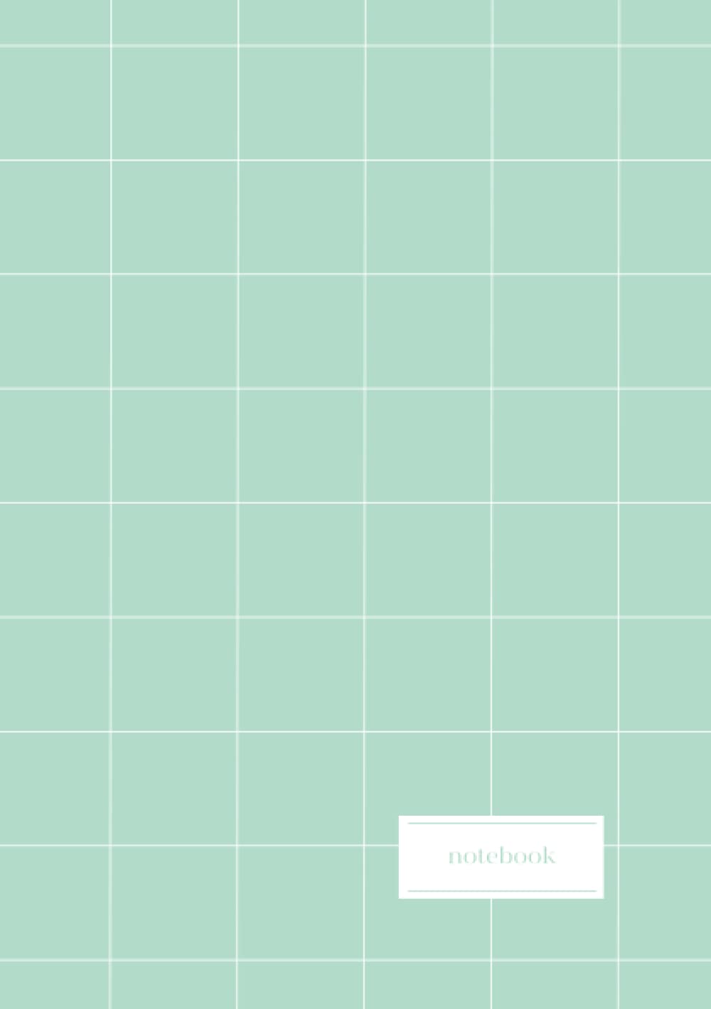 Notebook - A5 size, wide ruled, 124 pages: Cute Korean Aesthetic Gri Pattern Composition Planning Studying Notebook/Journal/Diary for girls, Women, College, School - 124 pages (Spanish Edition)