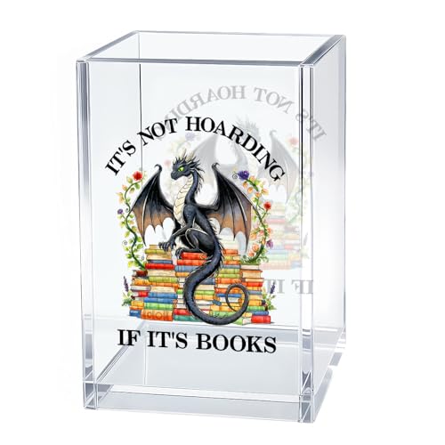 It's Not Hoarding If It's Books Pen Holder Dragon Bookmark Holder - color: Transparent72