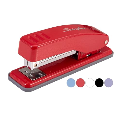 Swingline Stapler, Cub Compact Desktop Stapler, 20 Sheet Capacity, Metal, Rio Red (S701070) - color: Red
