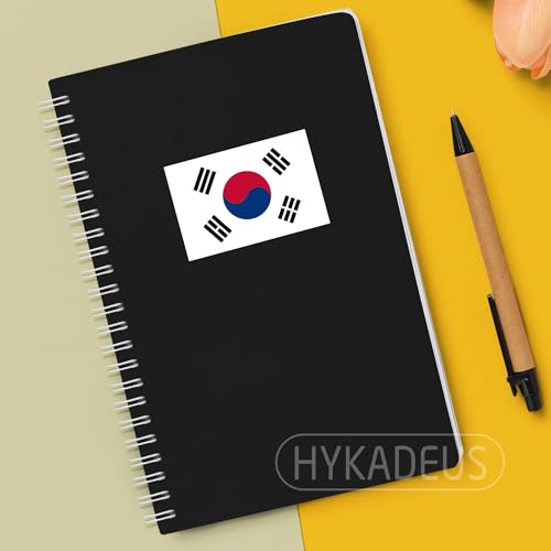 (3Pcs) South Korea Flag Stickers – South Korean Sticker Decals, 3" x 2" - color: South Korea