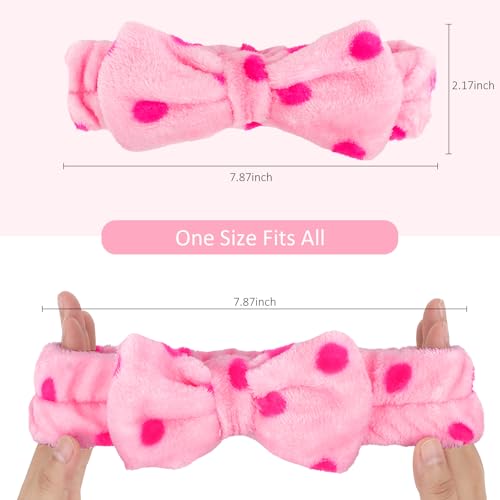 10 Pack Pink Soft Spa Headbands Bulk for Women Girls Valentine - color: Multicolor 05