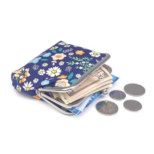 Cute Floral Buckle Coin Purses Vintage Pouch Kiss-lock Change Purse Wallets… - color: 27