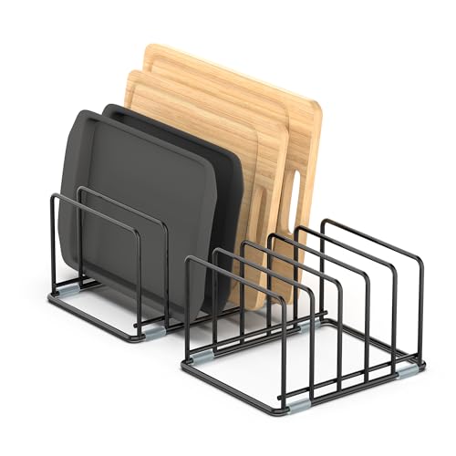 Cutting Board Organizer, Kitchen Cabinet Organizer - style: 2PC(Medium)