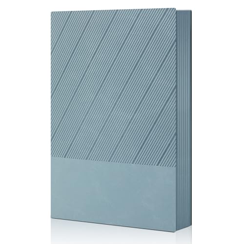BOBO RABBIT Softcover Lined Notebook 348 Pages Vegan Leather Thick Journal - color: Light Blue