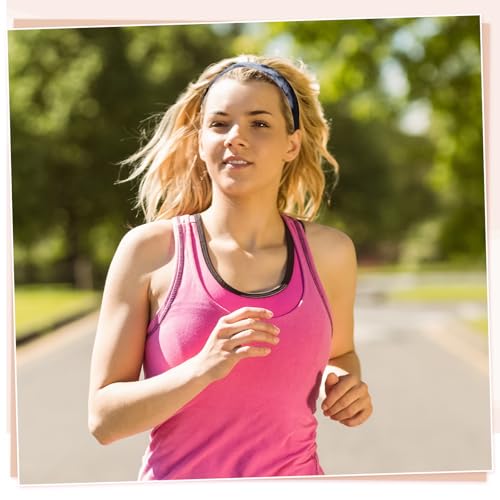 obeoby 8 Pack Tie Dye Sports Headbands For Women, Stretch Non-Slip - color: Tie-dye series