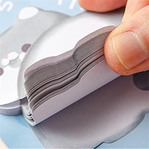 Super Cute Sticky Notes, Self-Stick Note Pads, Kawaii Colorful Sticky Notes, Easy to Post for Studying Home Office School, 4 Styles/360 Sheets (Animal Shapes)