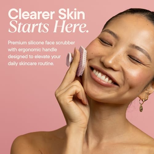 TOOLETRIES Silicone Face Scrubber, Facial Cleansing Brush - Blossom - color: Blossom