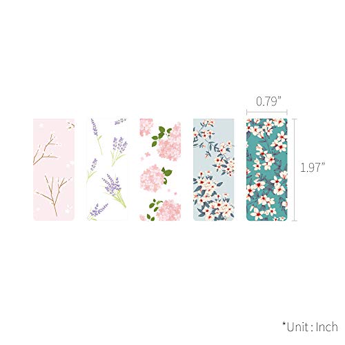 Monolike Magnetic Bookmarks Floral, Set of 5 - color: Floral