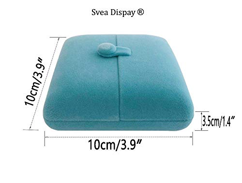 Aqua Packaging Case Premium Velvet Jewelry Gift Box Double Layer Function Necklace Earring Combo (Jewelry not included) - color: Necklace Earring Combo Case