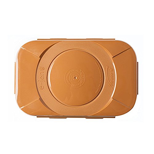 e-jen Premium Kimchi, Sauerkraut Container Probiotic Fermentation with Inner Vacuum Lid (Earthenware Brown, 0.9 gal/ 3.4L) - color: Earthenware Brown, size: 0.9 gal