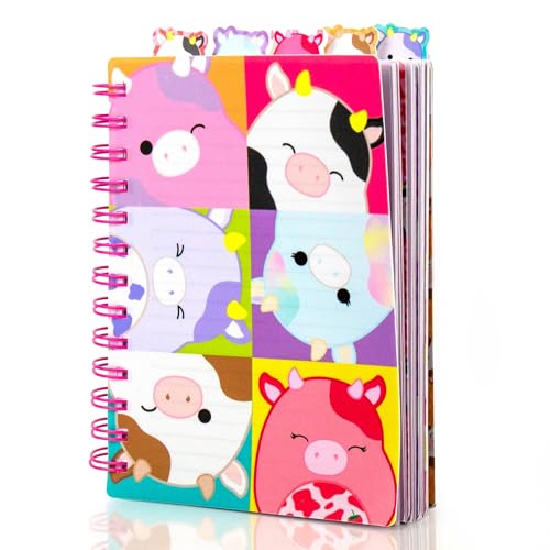 Horizon Group USA Tab Journal with 5 Dividers, Squishmallows - color: Squishmallows