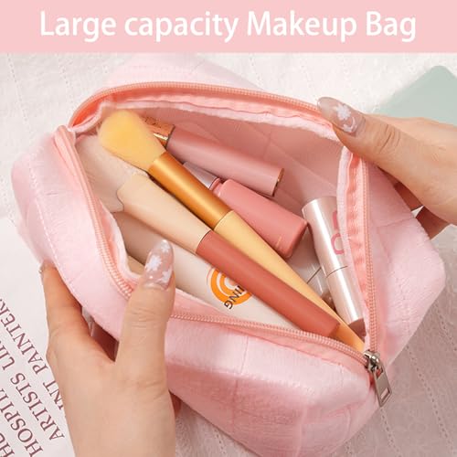 musejoy Skincare Face Wash Spa Headband and Wristband Set Quilted Makeup Bag Blank Cards Gifts for Women and Teen Girl Gifts Trendy Stuff spa headband and wristband set - color: Pink 5pcs-set