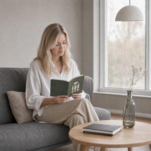 TIEFOSSI A5 Dotted Journal for Women & Men, 160 GSM Thick Paper - color: Light Green, size: Dotted