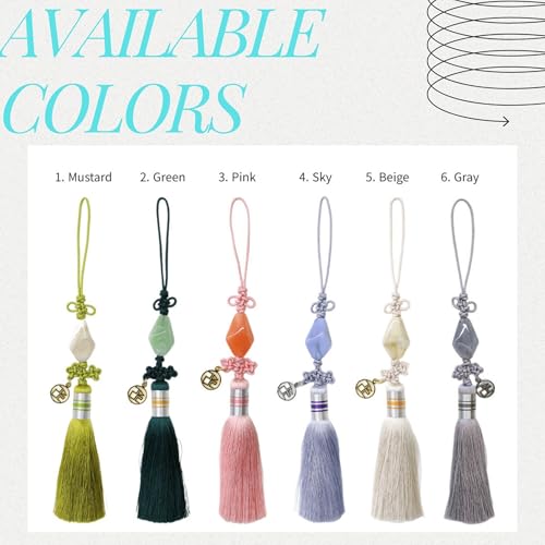 Mua Norigae Modern Hanbok Tassel Bag Charm, Keychain for Women - color: Grey