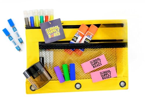 School Supply Boxes | Elementary School Bundle (1 Box) | Back to School Essentials Kit for Students & Teachers | Includes Wide-Ruled Paper Products, Crayons, Markers, Colored Pencils, & More - color: Elementary School Bundle, size: 1 Box