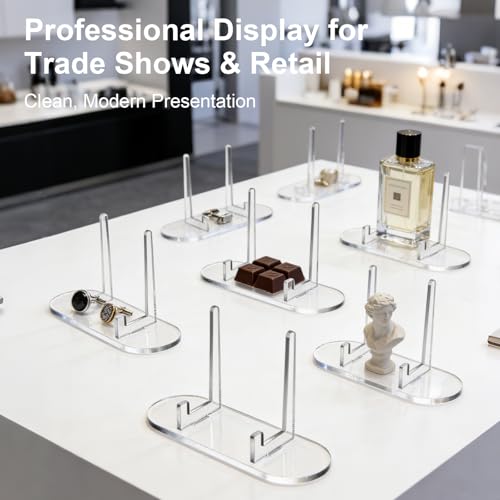 24 Pack Acrylic Card Display Stands Clear Trading Card Holders