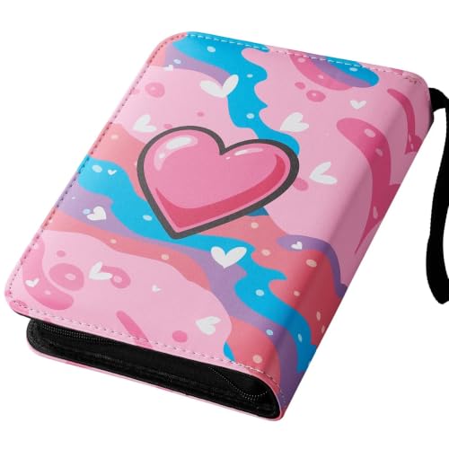 Card Binder 440 Pockets, 4-Pocket Trading Card Binder with 55 Sleeves, Zipper Card Holder Album for TCG, MTG, Baseball, Football and Sports Cards, Pink - color: Pink, size: 440 Pockets