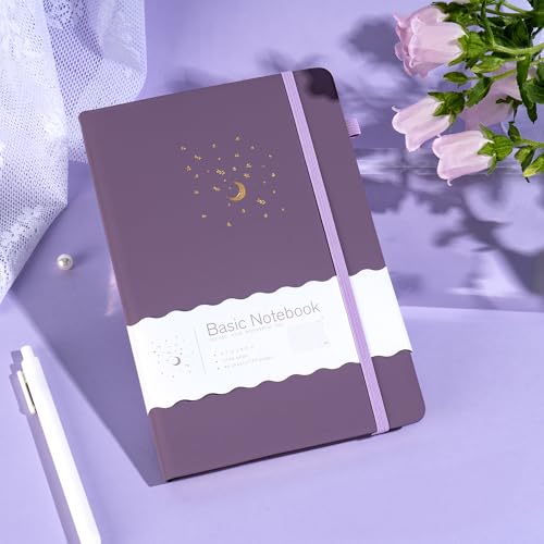 CAGIE Purple Journal for Women Men Lined Dream Journaling Notebook Diary A5 - color: 1 Pack 02 Light Purple