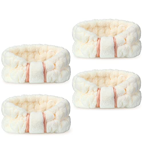 WILLBOND Spa Headband for Washing Face,Beige - color: Beige