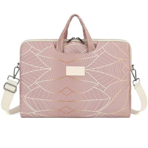 DACHEE Laptop Shoulder Bag for 15 Inch/15.6 Inch Macbook Pro - color: Yellow Leaves(07)