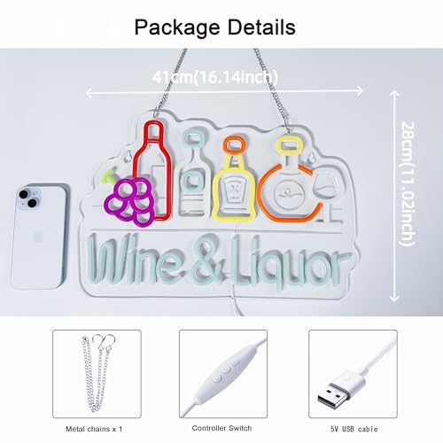 Wine Liquor Neon Sign,Bar Beer Garage LED Light Wall Decor Sign - color: Blue-WINELIQUOR