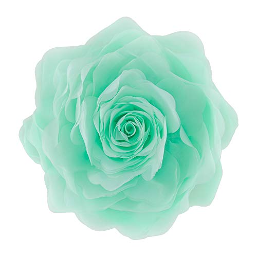 JWH Summer Flower Throw Pillow Covers with Insert, 12 Inch, Mint Green - color: Mint Green, size: 12" x 12" (Pack of 1)