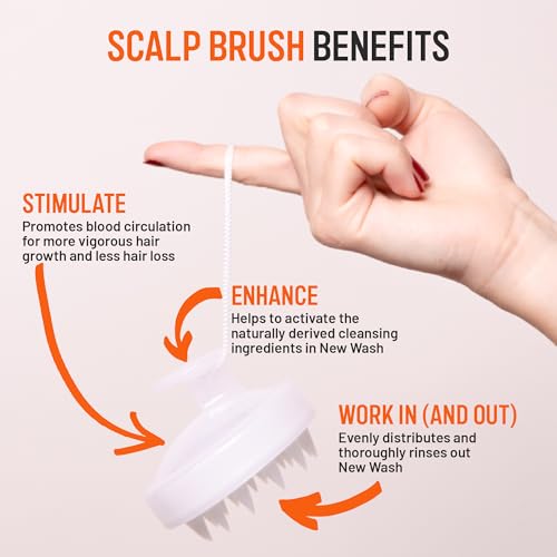 Hairstory Massaging Silicone Scalp Brush for Shampoo and Scalp Care