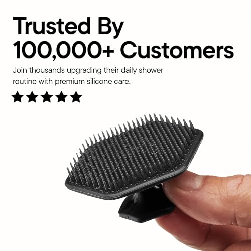 TOOLETRIES Silicone Face Scrubber, Facial Cleansing Brush - Charcoal - color: Charcoal