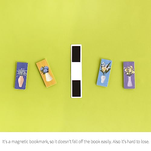 Monolike Magnetic Bookmarks Olivia's Flowers Ver.2, Set of 5 - color: Olivia's Flowers Ver.2