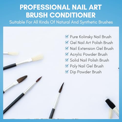 Makartt Nail Art Brushes Cleaner 70ml/2.36 Fl.oz - color: Clear-Nail Brush Conditioner