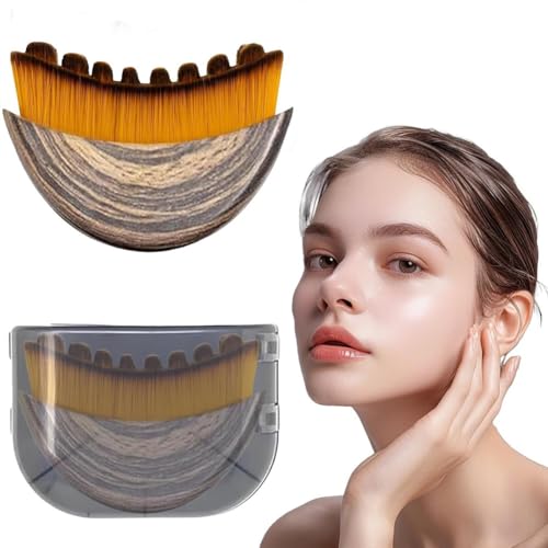 Lymphatic Face Brush,Manual Facial Cleansing Brush for Sensitive Skin, Lymphatic Drainage Brushs and Deep Pore Cleaning Soft Bristle Pore Cleaner for Nose Travel-Friendly Skin Cleansing Tool(1Pcs) - size: 1 Pcs Contour Face Brush