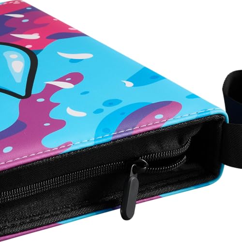 Card Binder 440 Pockets, 4-Pocket Trading Card Binder with 55 Sleeves, Zipper Card Holder Album for TCG, MTG, Baseball, Football and Sports Cards, Blue - color: Blue, size: 440 Pockets