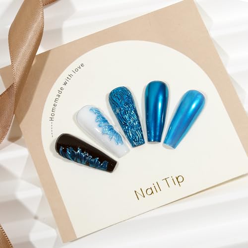 Artdone Chrome Nail Powder, Azure Iridescent Aurora Powder Metallic Mirror Effect Pigment Pearlescent Mermaid Pigment Pearl Glitter Dust Kit, Nail Art Decoration, Resin Craft - color: 1 Jar - Azure