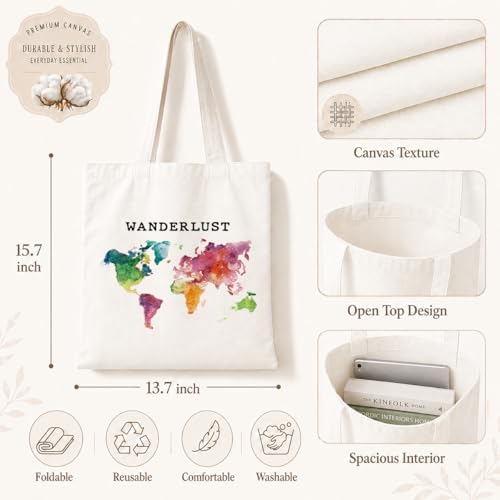 Funny Canvas Tote Bag, Reusable Shoulder Grocery Bag, Holiday Gift Bags for Friends, 13.7x15.7 inch - color: Style 50