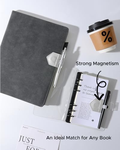 Magnetic Leather Bookmarks with Pen Holder Vegan Leather Book Marks Gifts for Reading Book Lovers Notebook Travelers (Silver-2PC) - color: Silver-2pc
