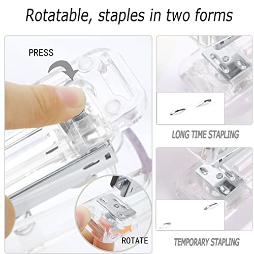 Office Desk Accessories, Acrylic Stapler, Staple Remover, Tape Holder, Pen Holder, Ballpoint Pen, Scissor, Binder Clips, 1000pcs Staples, Phone Holder, Ruler, Transparent Glue and 300 Notes - color: Silver