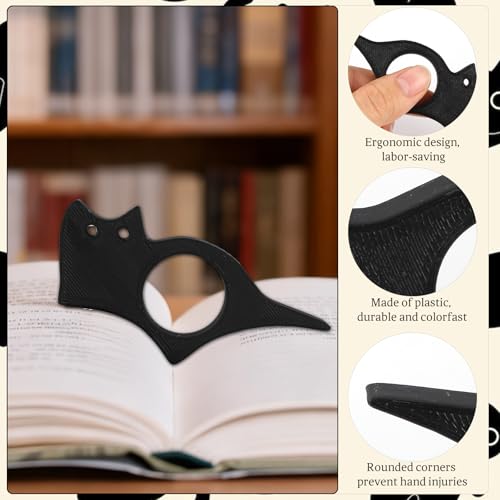 4Pcs Cat Bookmarks Set, 2Pcs Thumb Page Holders and 2Pcs Metal Markers