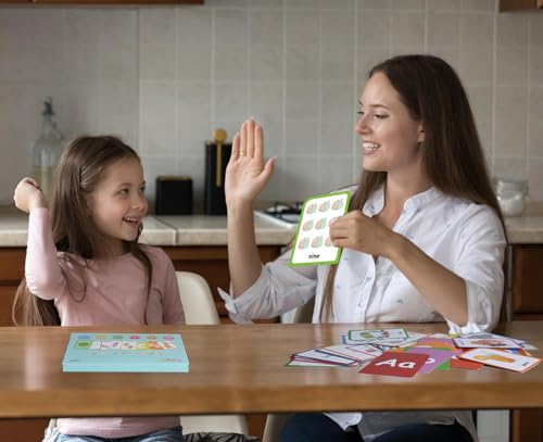 ZazzyKid Flash Cards for Toddlers-Learn Alphabets, Numbers, Colors & Shapes - size: 3.5x5"