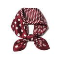 100% Mulberry Silk Scarf - 21" Square Lightweight Neckerchief, Gift Packed - color: White