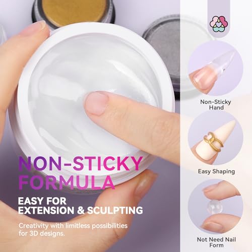 SAVILAND 60g Solid Builder Nail Gel Non-Sticky Sculpting Gel for Nail Art - size: 2.12 Fl Oz (Pack of 1)