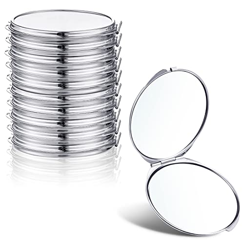 Yalikop 8 Pcs Compact Mirror Bulk, Mini Pocket Mirrors, Silver - color: Silver