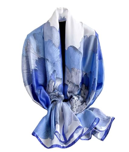 Acotavie Scarfs for Women Dressy Fashion Scarves Long Floral Pattern Scarf - color: C039