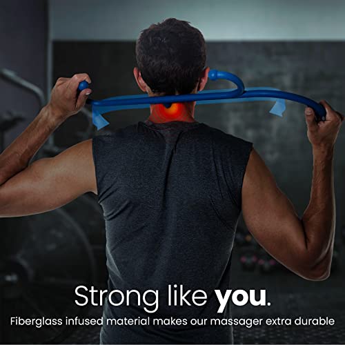 LiBa Back and Neck Massager 2-Pack Trigger Point Hook Therapy Blue - color: F. Blue (2 Pack)
