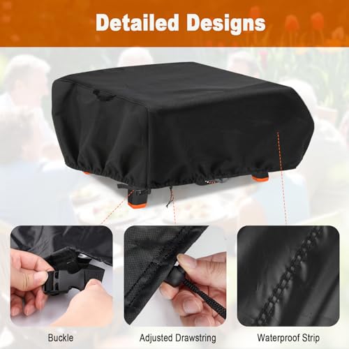 Pizza Oven Cover for Blackstone 2404 Tabletop Pro Pizza Oven - size: 600D-25"L×26"W×11"H